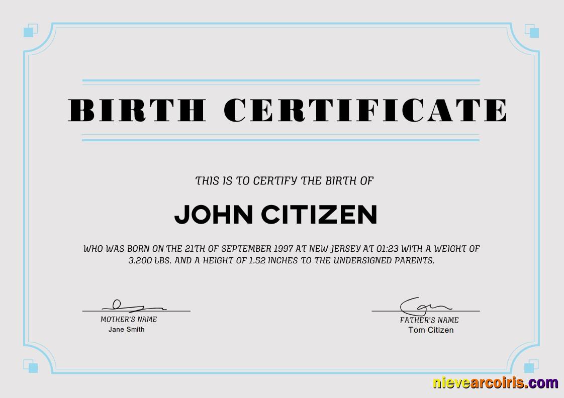 USA Birth Certificate